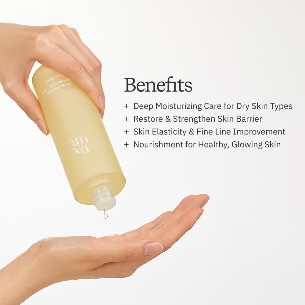 ByUR Honey Moisturizing Toner - Deep Hydration & Glow, Firming Care for Dry Skin | Honey & Ceramides