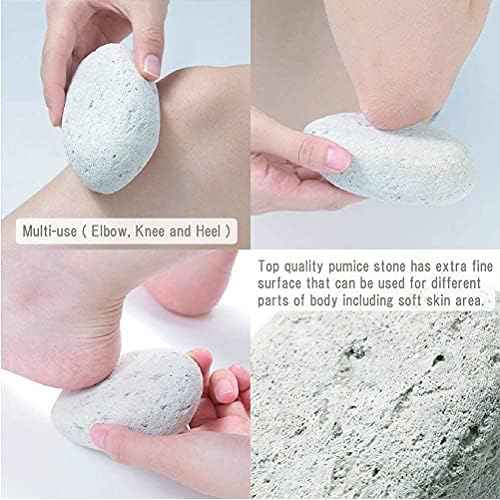 Pumice Stone, Natural [Made in Japan] Ergonomic Shape, Extra Fine Texture, Hard & Cracked Skin Callus Remover for Men, Women, Kids and Gifts. (Fine Smooth for Multi-use(Elbow, Knee and Heel)