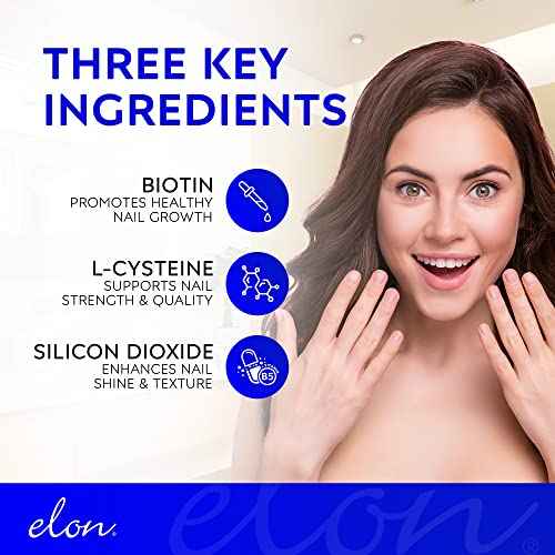 Elon Matrix Plus 3000 Biotin Vitamins for Nail Strengthening and Growth (120 Day Supply) - Healthy & Strong Nails - Biotin Supplement - Extended Release