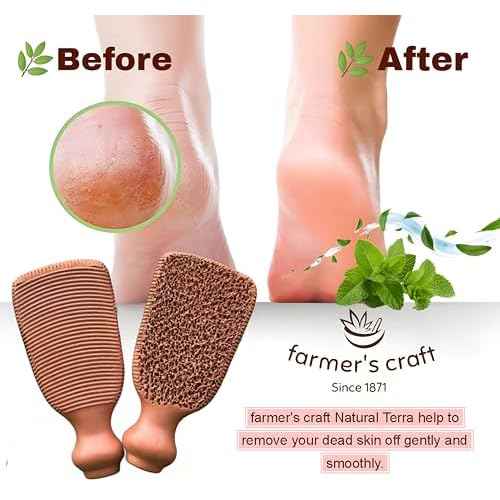 Natural Pumice Stone Made up of Terra Cotta Ancient Indus Valley Foot Scrubber Callus Remover Skin Care Kit for Hand and Dead Skin, Pedicure Tools Foot Exfoliator, Cracked Heels, Body Loofah