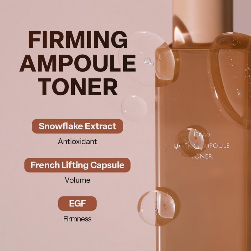 KOY Flow Lifting Ampoule Toner - Deep Moisture & Firming with Peptides | 6.76 fl oz