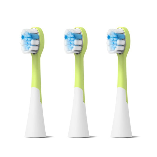 FUMEIKANG Kids Electric Toothbrush Heads Replacement Compatible with Philips Sonicare (Pack of 3) (Blue, Medium)