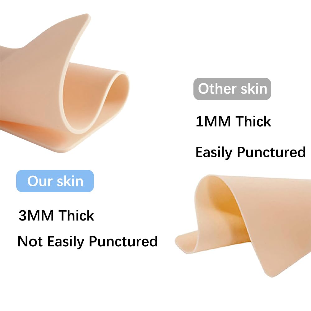 20Pcs Tattoo Practice Skin 3MM with Transfer Paper Kit- Gakonp 5pcs Fake Practice Skin 15pcs Tracing Paper 3mm Thick Tattoo Fake Skins Kit