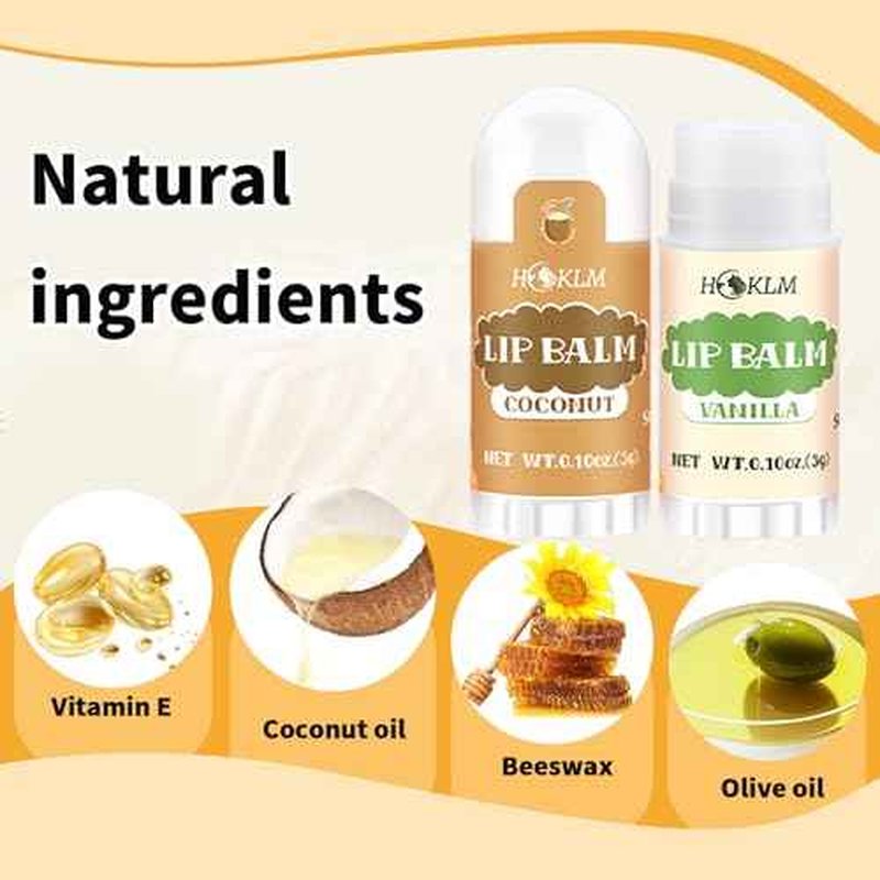 Mini Lip Balm 25 Pack, Natural Lip Balms with Vitamin E and Coconut Oil. Moisturizes for Dry Lips, Perfect for Christmas Gifts, Party Favors, Gift Bags and Small Gifts-13 Flavors