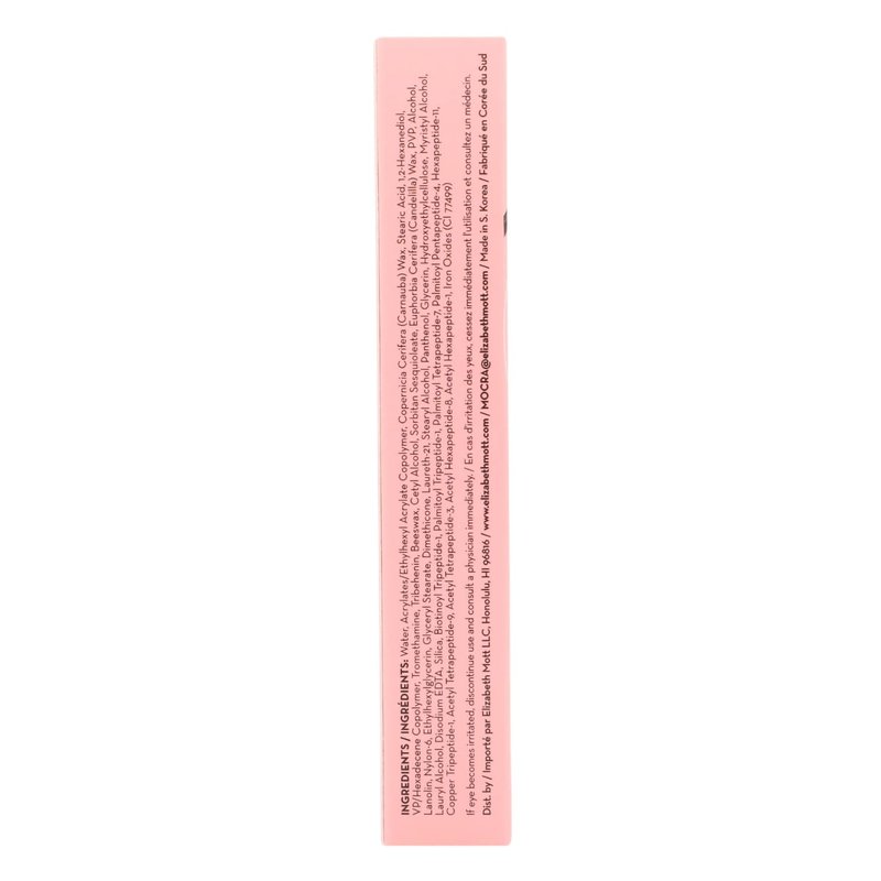 Elizabeth Mott Black Volumizing Mascara – Smudge-Proof, Lengthening Fiber Formula, Hourglass Wand – Clump-Free, Water-Resistant & Cruelty-Free – Safe for Lash Extensions, Long-Lasting, Full-Size 8ml