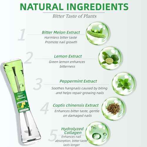 Nail Biting Treatment for Kids, Nail Biting Prevention, No Bite Nail Polish, Thumb Sucking Deterrent, Protect & Repair 2 in1 Double Effect, Help Kids & Adults Stop Nail Biting 0.34Fl Oz(10ML)