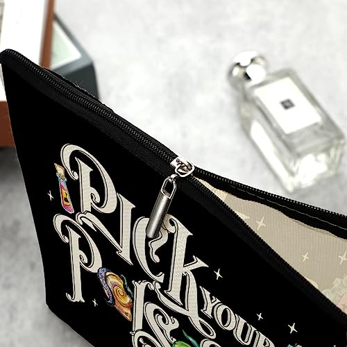 Decohim Emperor Makeup Bag Cosmetic Bag Accessory Bag Gifts for Women Halloween Evil Queen Witch Stuff Birthday Christmas Halloween Party Gift for Llama Villain Lover Fans Sister Girl BFF Fandom