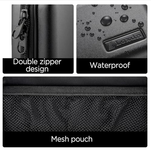 EVA Hard Case for Meridian/MANSPOT Shaver Groin & Body Hair Trimmer - Men's Grooming Organizer Storage Bag for Electric Razor and Accessories - Case Only (Blue)