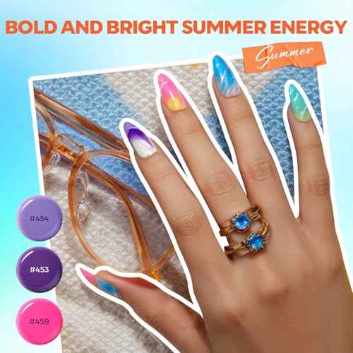 Modelones 133pcs Poly Extension Gel Nail Kit, 32 Colors All Seasons Poly Gel kit with Nail Lamp Slip Solution Builder Thickening Manicure Tools for Starter Salon DIY