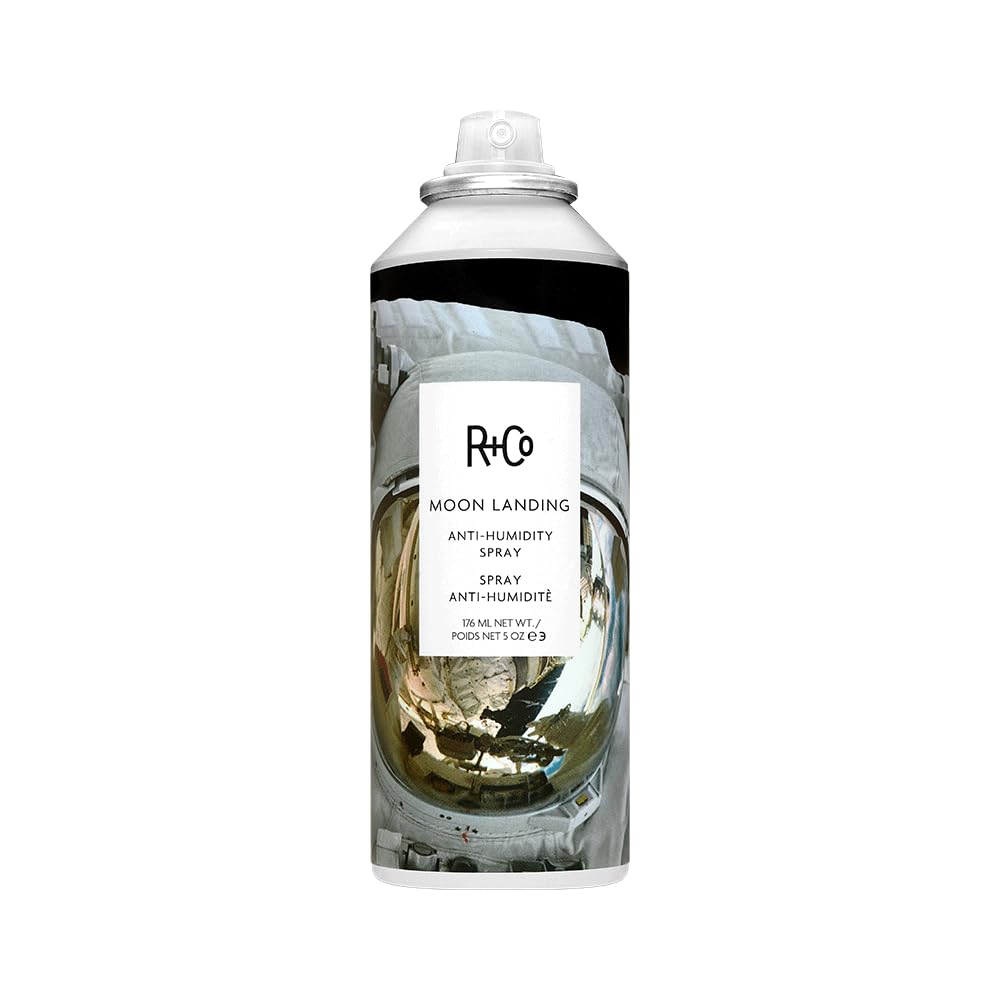 R+Co MOON LANDING Anti-Humidity Spray – Frizz Control & Humidity Protection, Smooths Hair & Enhances Shine, All Hair Types