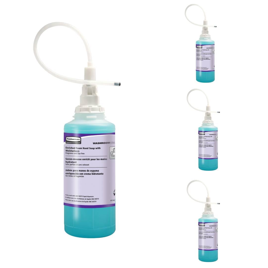 Rubbermaid Commercial Products Enriched Hand Soap Lotion with Moisturizers, 800 ml, Moisturizing, Pack of 4