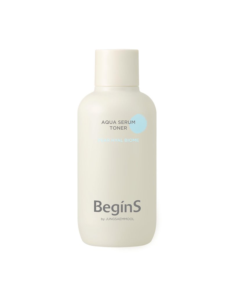 Begins by JUNGSAEMMOOL Aqua Serum Toner 6.76 Fl Oz, Deep Moisture Facial Toner, Serum-Like Hydrating Fast-Absorbing Essence with Hyaluronic Acid, Vegan Formula for Sensitive Skin, Korean Skincare