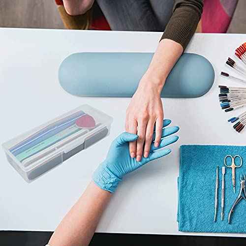 Clear Manicure Tool Box, Personal Nail Box Storage Case for Organizing, Plastic Nail Tool Box for Manicure Pedicure Kit (4pcs)
