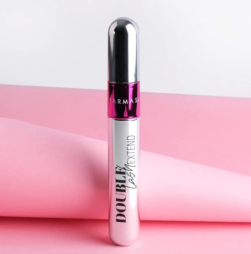 Double Lash Extend Mascara - 2-Step Brush for Length & Volume | Intense Black, Buildable Formula