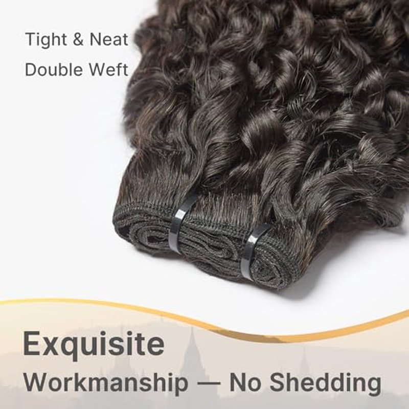 ASHINE Burmese Raw Human Hair Bundles ? Tight Curly Unprocessed 100% Human Hair Single Bundle 16 Inch, Minimal Shedding Natural Black