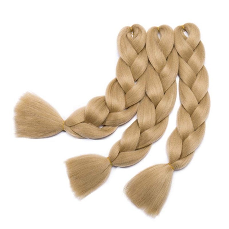 Benehair Ash Blonde Braiding Hair 5 Bundles/lot 24inch Jumbo Braiding Hair Extensions High Temperature Synthetic Braid Hair Braiding Hair Pre Stretched Braid Extensions