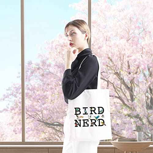 GJTIM Ornithologist Gift Bird Nerd Zipper Makeup Bag for Bird Lovers (Bird Nerd Tote)