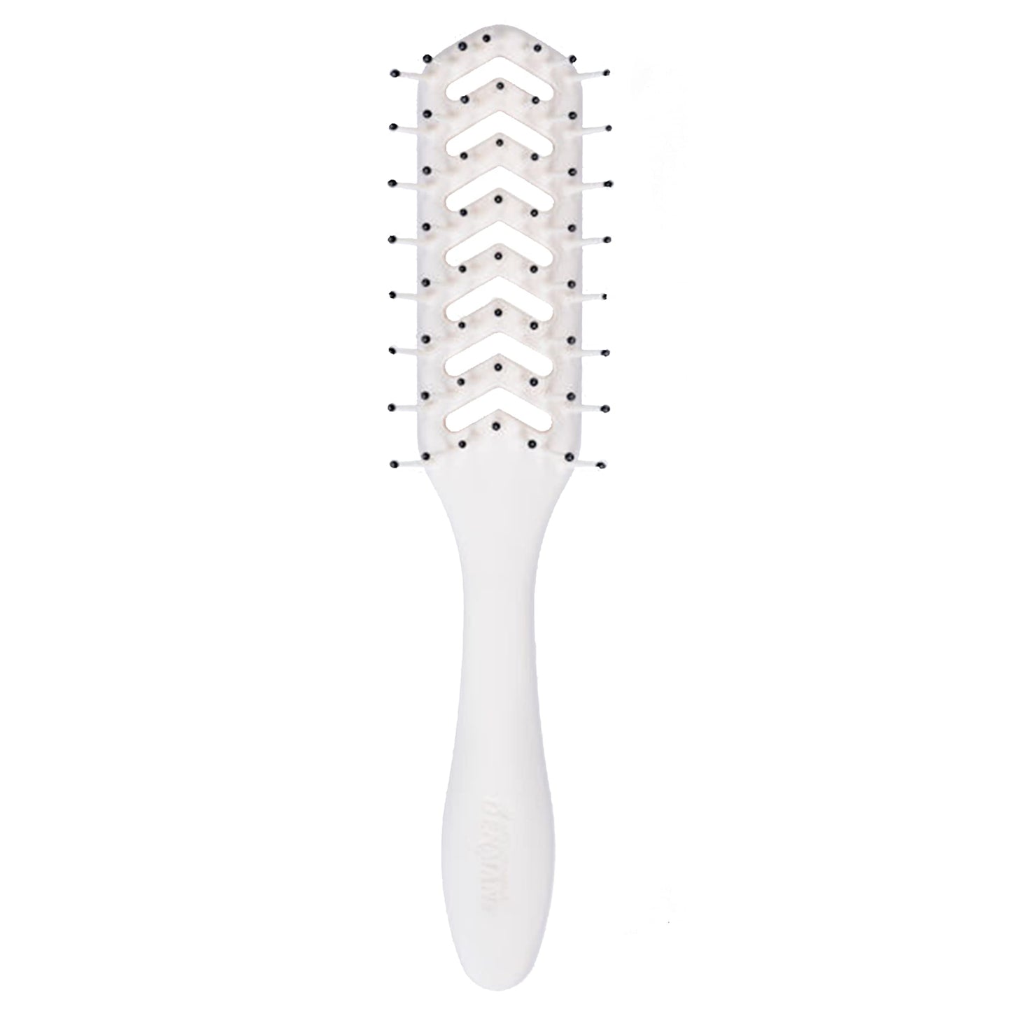 Denman D200 Flexible Vent Brush for Blow Drying - Styling Hair Brush for Wet Dry Curly Thick Straight Hair - For Women and Men (White)