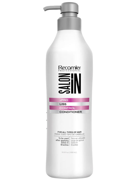 Salon In by Recamier | Liss Control Hair Conditioner Anti-Frizz | Frizz Control Hydrating Conditioner | 33.8 fl oz / 1000 ml