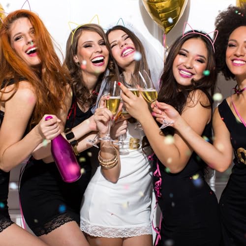 COCIDE 36Pcs Cat Ears Headbands Plastic Taylor Party Decorations Kitty Headbands for Gabby Party Favors Birthday Supplies for Women Halloween Hair Accessories Hair Hoops Costume