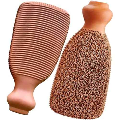 Natural Pumice Stone Made up of Terra Cotta Ancient Indus Valley Foot Scrubber Callus Remover Skin Care Kit for Hand and Dead Skin, Pedicure Tools Foot Exfoliator, Cracked Heels, Body Loofah