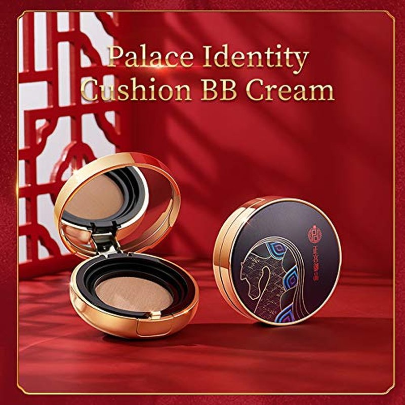 Zeesea Palace Identity Air Cushion BB Cream - Moisturizing Foundation & Concealer | Waterproof, Long-Lasting, Natural Cover (C01 Pottery White)