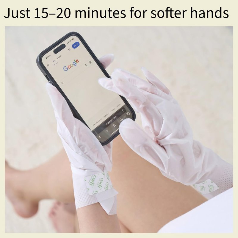 Codi New York Relaxing Aroma Hand Mask, Home Spa Moisturizing Hand Gloves, 6 Pairs, For Dry Rough Hands, Hydrating Hand Treatment, Made in Korea (Peppermint + Lavender)