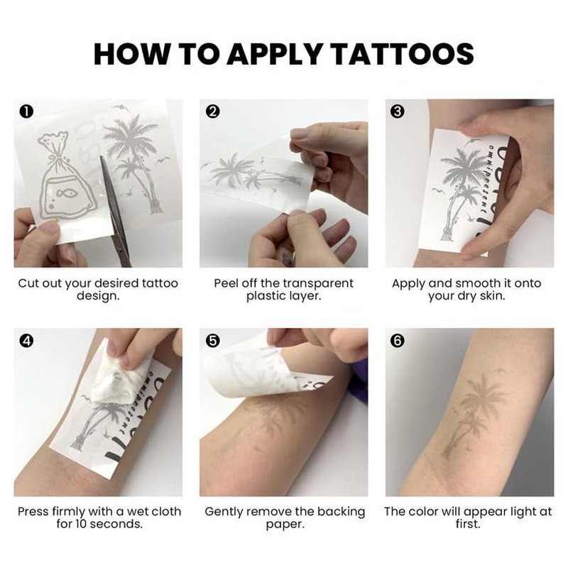 Realistic Sun Balance Scale Temporary Tattoos - 2 Sheets of Waterproof Olive Geometry Design | Lasts 2 Weeks for Men