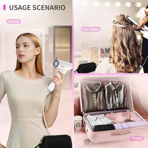 Hair Tools Travel Bag for Shark Flexstyle, Portable Shark Hair Dryer Case, Waterproof Dustproof Shockproof Flat Curling Iron Travel Organizer, Black