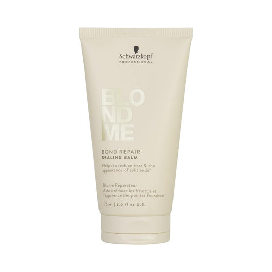 BlondMe Bond Repair Sealing Balm for Blonde Hair, 2.5 Fl Oz | Tame Split Ends & Reduce Frizz | Heat Protection | For Shiny, Smooth Blonde, Lightened, & Grey Hair