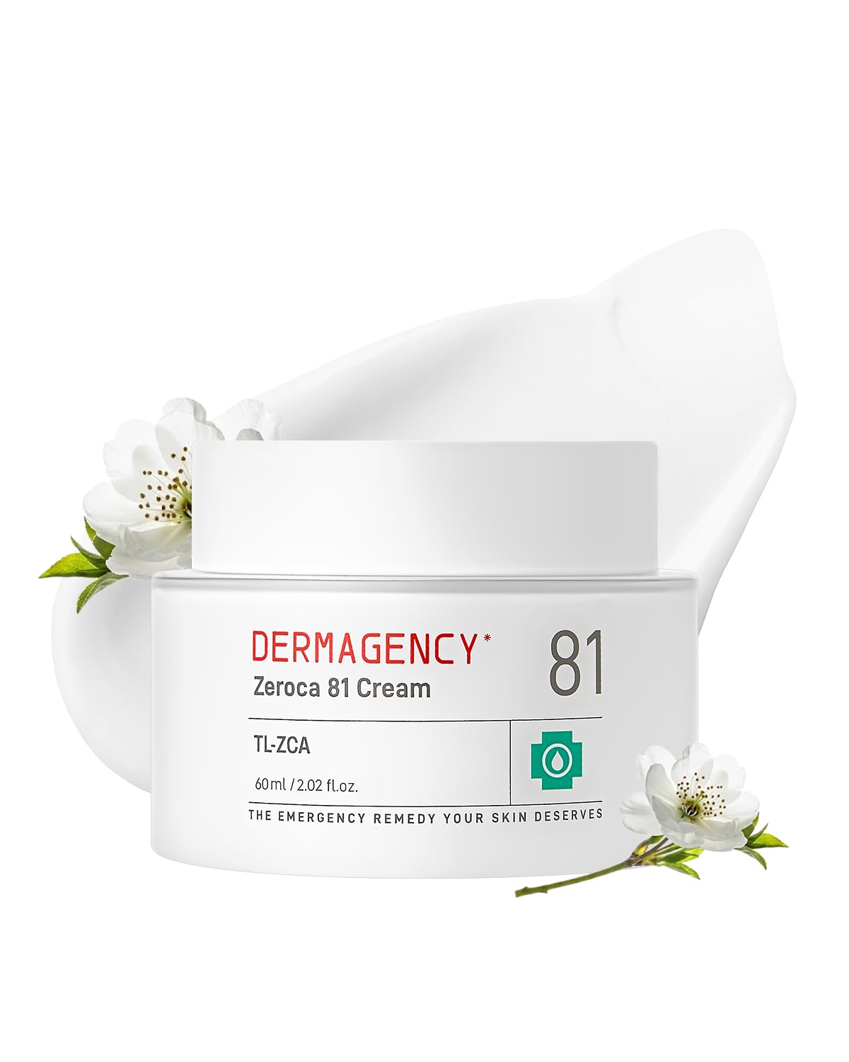DERMAGENCY Zeroca 81 Cream | Korean Acne Cream for Sensitive & Oily Skin | Lightweight, Non-Greasy, Calming Hydration | Oil Control, Pore Refining, Cica | Fragrance-Free | K-beauty 2.02 Fl.Oz / 60ml