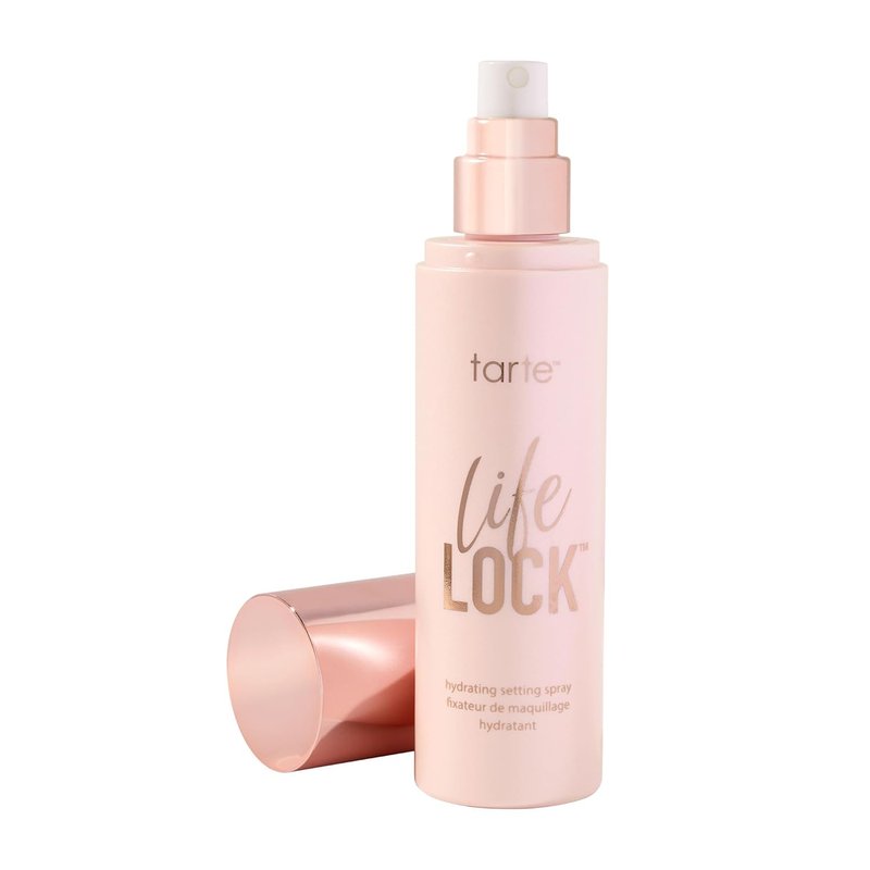 Tarte Life Lock Hydrating Setting Spray - 10-in-1 Weightless Mist with Hyaluronic Acid | Waterproof, Vegan, 4 oz