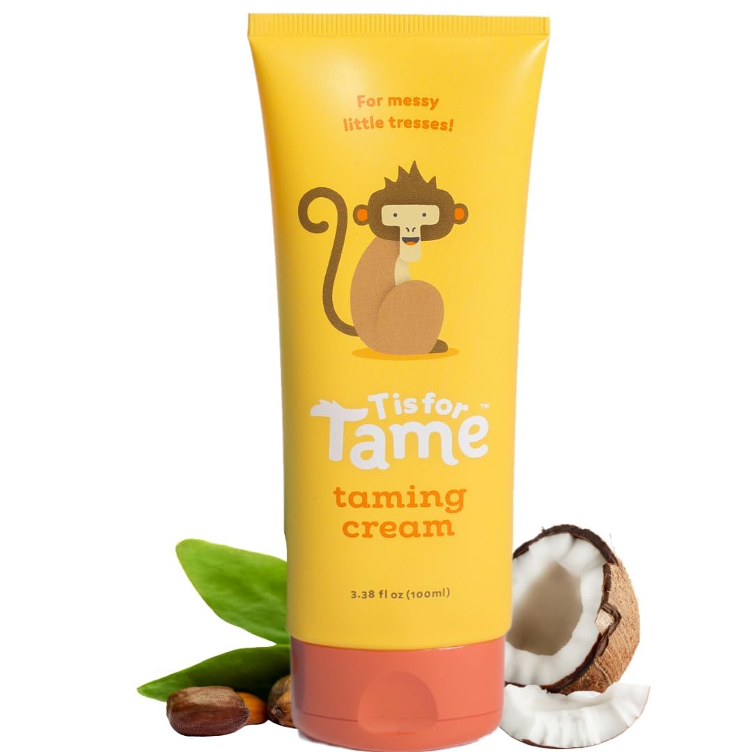 T is for Tame Kids Hair Taming Cream, 2-pack, for Frizz, Flyaways & Bedhead