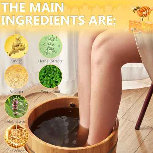 Bee Venom Foot Soak Beads, L-ymphatic Drainage & Foot Soak Beads for Foot Soaking Tub Pedicure Relief Foot (2Pack-14Pcs)