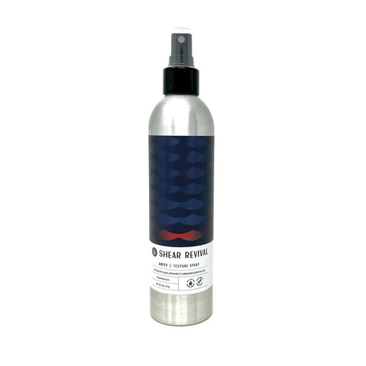 Shear Revival Amity Texture Spray for Men & Women - Vegan, Light Hold, Matte Finish for All Hair Types, Sage, Bergamot, and Labdanum Scent with Sea Salt & Kaolin Clay