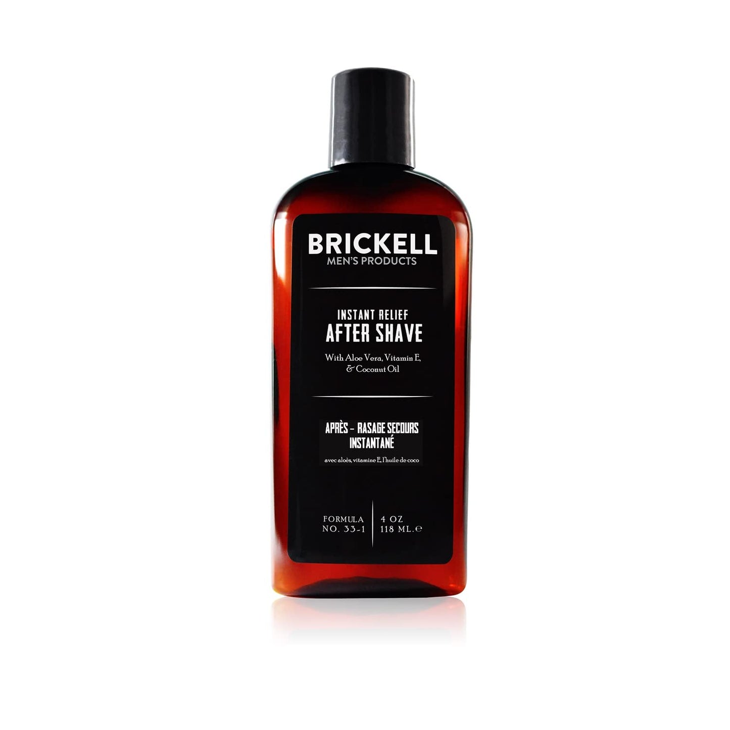 Brickell Men's Aftershave Balm - Instant Relief for Razor Burn, Soothing Aloe & Vitamin E | 4 Oz, Unscented