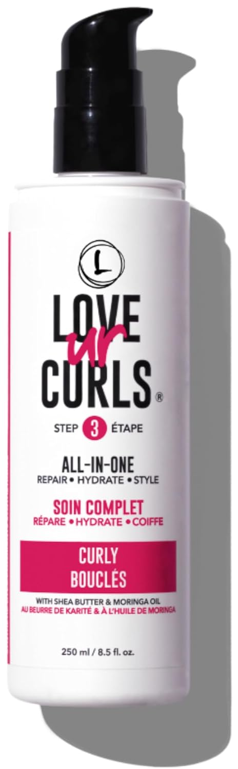 All-in-One Curl Cream Styler - Anti-Frizz Hydrating Curl Cream for Curly Hair with Shea Butter | 250mL