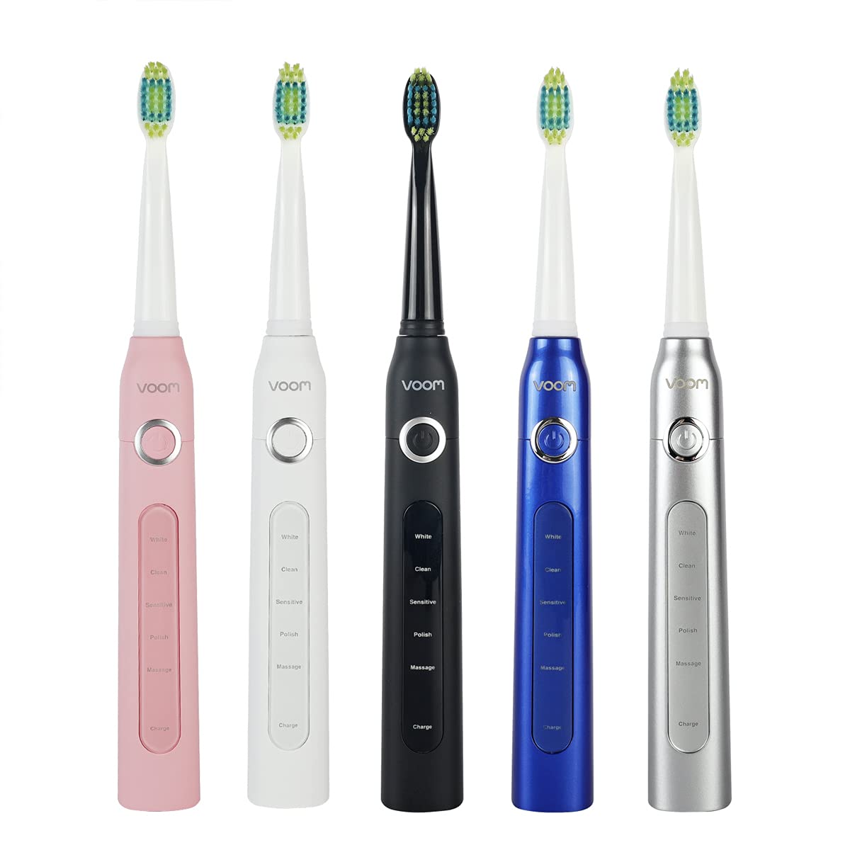 Voom Sonic Pro 5 Electric Toothbrush for Adults - Ultrasonic Electric Toothbrushes with Replacment Brush Head, Dentist Recommended Power Sonic Toothbrush with 5 Modes