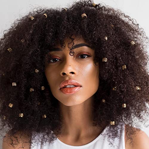 100 PCS Gold Dreadlock Locs Accessories for Hair, Hair Jewelry for Braids Hair Rings for Women and Girls, Adjustable Cuffs Braiding Hair Rings Decoration