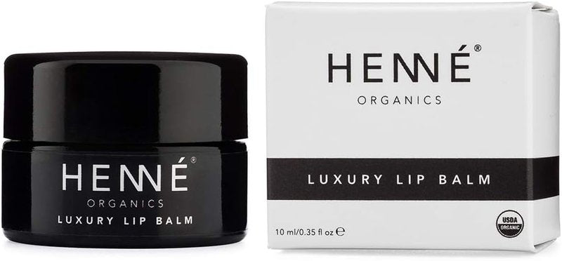 Henné Organics Luxury Lip Balm - Natural Organic Moisturizer | 0.35 Ounce Jar