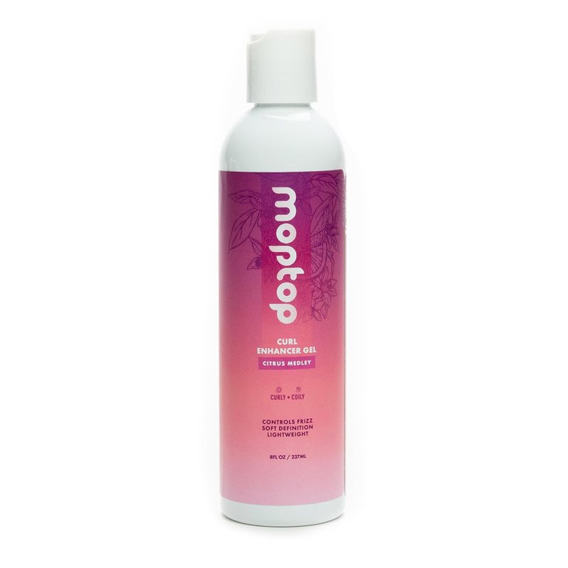 Curl Enhancer Gel - Define Curly & Coily Hair | Lightweight Anti-Frizz Formula with Aloe & Sea Botanicals (Citrus Medley, 8oz)