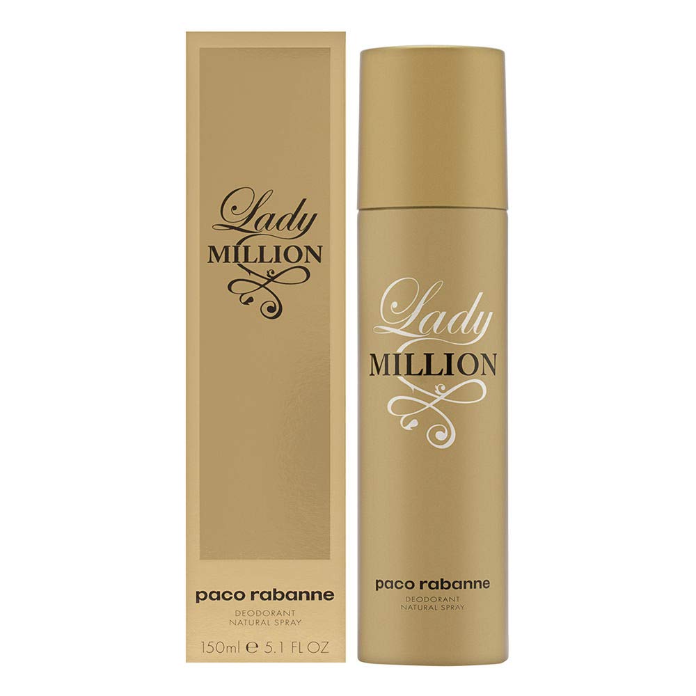 Paco Rabanne Lady Million for Women Deodorant Spray, 5 Ounce