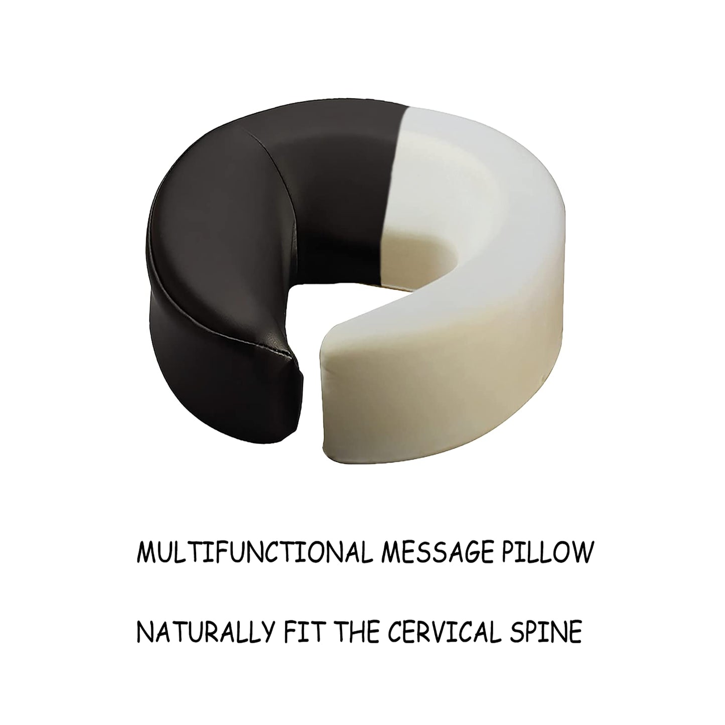 HOINCO Massage Table Massage Bed Headrest Replacement Adjustable Massage U-Shaped Pillow for Beauty Bed Universal with Elastic Memory Foam Face Pillow Set Accessories Massage Equipment