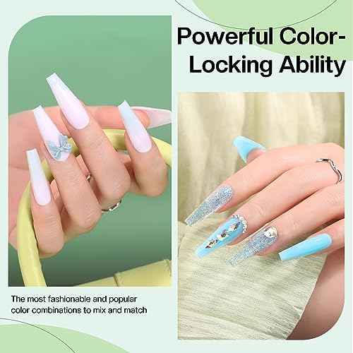 Morovan Poly Gel Nail Kit: 12 Colors Poly Gel Nail Polish Kit Poly Nail Gel Extensions Nail Kit Starter Kit DIY at home