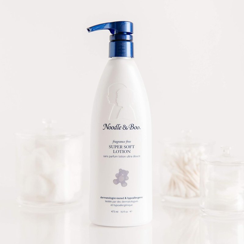 Noodle & Boo Fragrance-Free Newborn Bath & Lotion Set - Gentle 2-in-1 Hair & Body Wash + Soft Baby Lotion | 16 Fl Oz Each