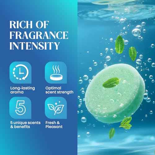 Shower Steamers Aromatherapy, Birthday Gifts for Men Teen, Stocking Stuffers White Elephant Christmas Gift for Adults, Natural Essential Oils Bath Bombs Relaxation SPA ? 15 Tablets