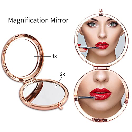 Soulpetals Niece Gifts Compact Mirror for Niece from Aunt to My Niece Makeup Mirror Birthday Gifts for Niece from Auntie Uncle Gifts for Niece Birthday Christmas