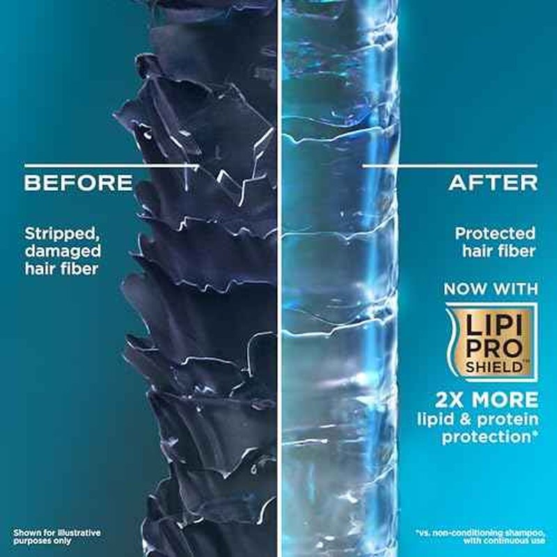 OGX Clarifying Strength + Rosemary Mint Shampoo, Clarifying Shampoo for Oily Hair Visibly Helps Remove Oil & Residue to Clear Away Buildup, Sulfate-Free Surfactants, 13 fl. oz