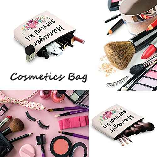WCGXKO Manager Survival Kit Zipper Pouch Makeup Bag for Leader Manager Coworker (Manager Survival)
