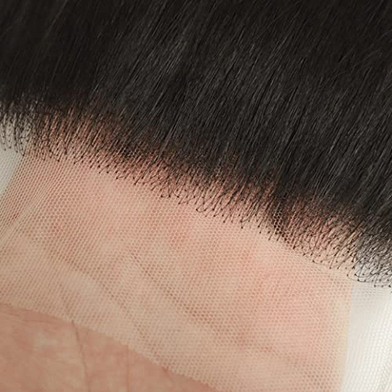 5x5 Closure Straight Transparent HD Lace Closure 12A Brazilian Virgin Human Hair Closure Free Part Pre Plucked with Baby Hair Natural Color 20 Inch